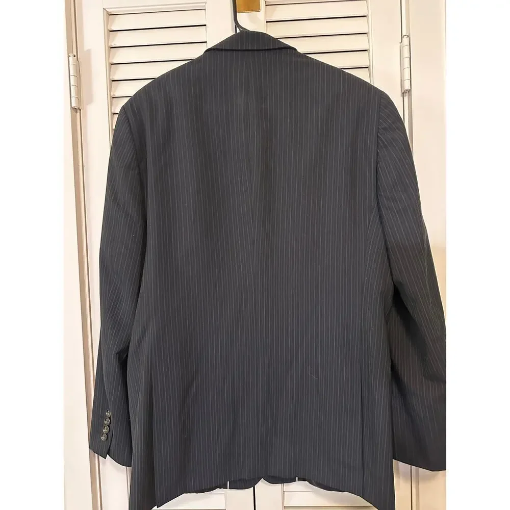 Stafford Classic Fit Pinstripe Suit - 2-Piece Set (Jacket 36x32)